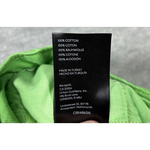 BDG Urban Outfitters Women’s Shorts Sz‎ 27 Green Denim Distressed A-Line Casual - Picture 5 of 5